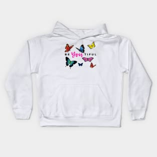 BeYOUtiful Butterfly Beauty Kids Hoodie